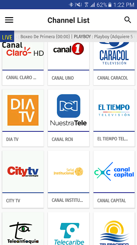 Screenshot 1 Colombia Tv Epg Free